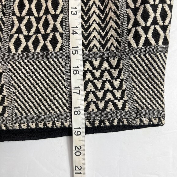 VTG Geometric Cropped Tapestry Cardigan Jacket By Fiorini International SM - Picture 7 of 9